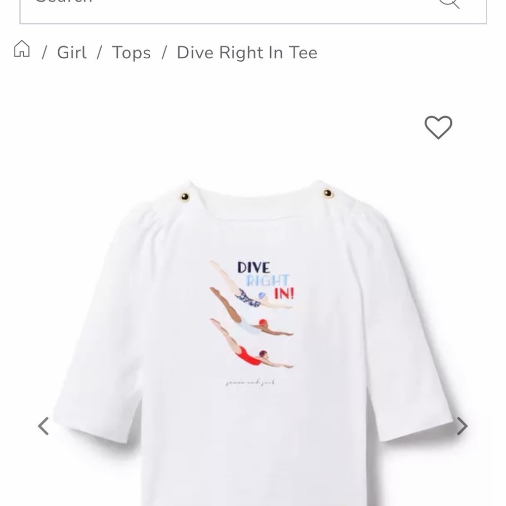 Janie and Jack White Long Sleeve Tee with Red and Blue Design